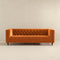 Houston Burnt Orange Velvet Luxury Chesterfield Sofa