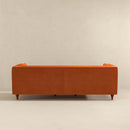 Houston Burnt Orange Velvet Luxury Chesterfield Sofa