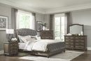 Rachelle Weathered Pecan Bedroom Set