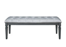 Allura Gray Bedroom Bench