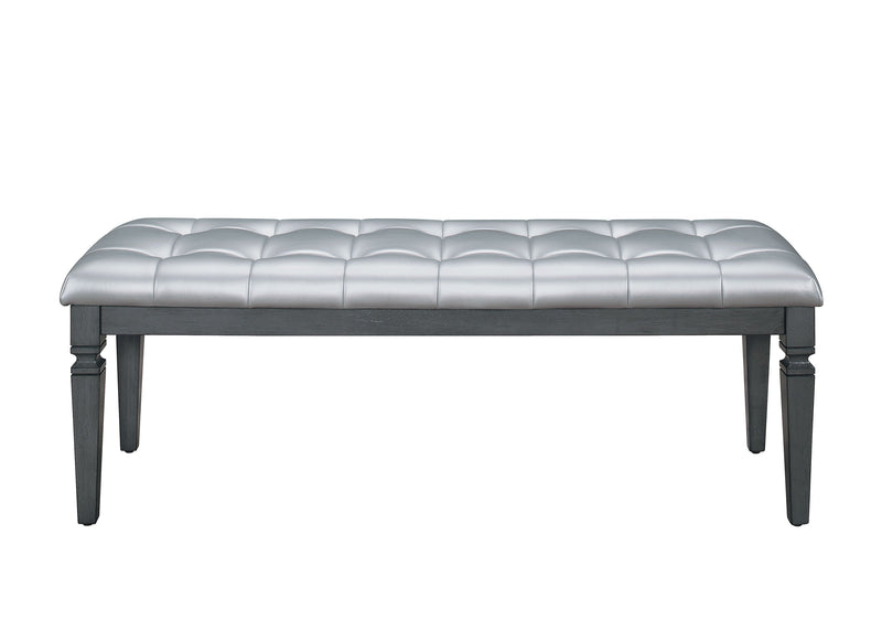 Allura Gray Bedroom Bench