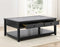 Garvine Sintered Stone Coffee Table with Casters