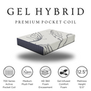 Great Value Gel Hybrid 12.5" Full Mattress