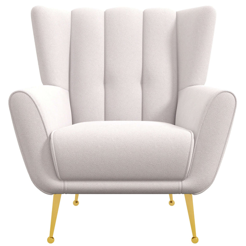 Gianna Cream Tufted French Boucle Armchair