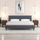 Graceville Dark Grey Platform Bed King