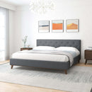 Graceville Dark Grey Platform Bed King