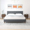 Graceville Dark Grey Platform Bed King