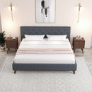 Graceville Dark Grey Platform Bed Queen