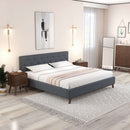 Graceville Dark Grey Platform Bed Queen