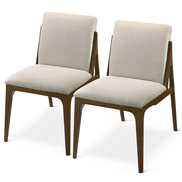 Grivelle Cream Fabric Dining Chair (Set Of 2)