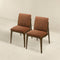 Grivelle Orange Fabric Dining Chair (Set Of 2)