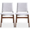 Gusto Mid-Century Modern Fabric Dining Chair (Set of 2)