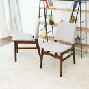 Gusto Mid-Century Modern Fabric Dining Chair (Set of 2)