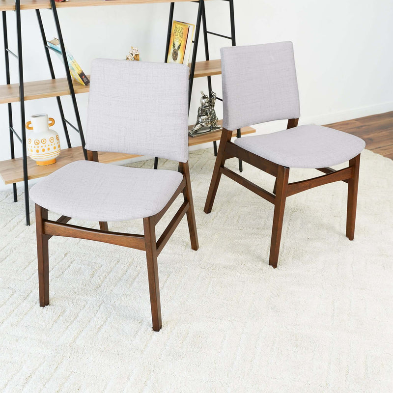 Gusto Mid-Century Modern Fabric Dining Chair (Set of 2)