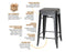 Hank 30″ Backless Bar Stool