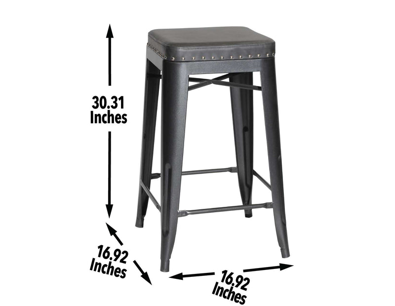 Hank 30″ Backless Bar Stool