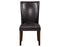 Hartford Vegan Leather Side Chair, Brown, Set of 2