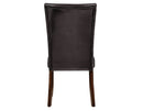 Hartford Vegan Leather Side Chair, Brown, Set of 2