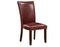 Hartford Vegan Leather Side Chair, Red, Set of 2