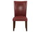 Hartford Vegan Leather Side Chair, Red, Set of 2