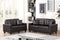 Vega Espresso PU Leather  Living Room Set