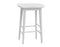 Hilton 24″ Backless Counter Stool, White