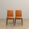 Ines Burnt Orange Velvet Dining Chair (Set of 2)