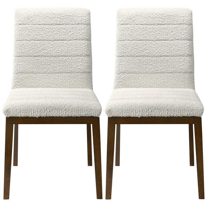 Ines White Boucle Dining Chair (Set of 2)