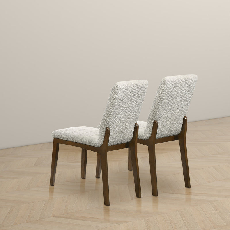 Ines White Boucle Dining Chair (Set of 2)