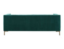 Isaac Channel Stitched Green Velvet Sofa