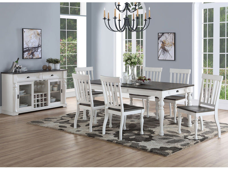 Joanna 64-80 inch Dining Table w/ 16″Leaf