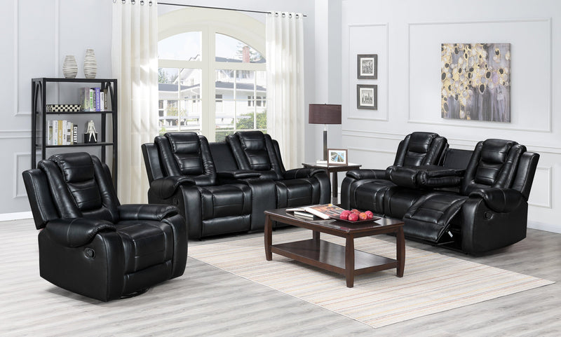 Jordan Black3 Piece Reclining Living Room Set