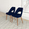 Juliana Mid Century Modern Upholstered Dining Chair (Set of 2) Polyester / Blue