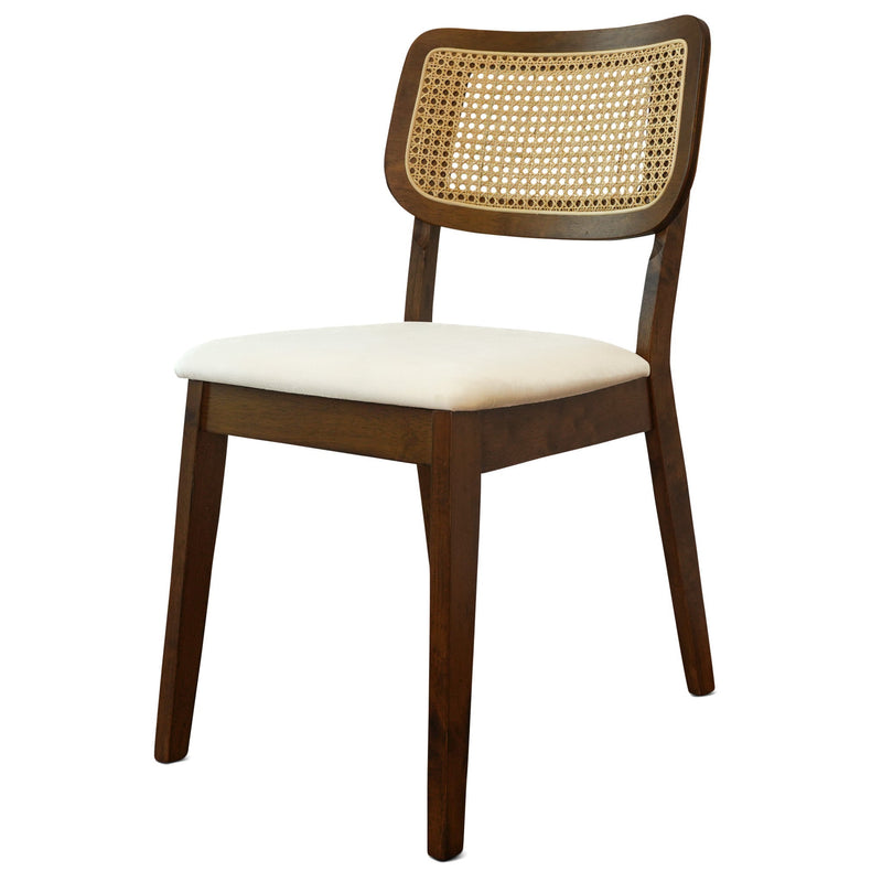 Kaden Cream Velvet Dining Chair (Set Of 2)