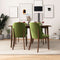 Kaitlyn Mid-Century Modern Dining Chair (Set of 2) Green Velvet