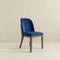 Kaitlyn Mid-Century Modern Navy Blue Velvet Dining Chair (Set of 2)