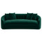 Kante Mid-Century Modern Green Velvet Sofa