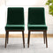 Kate Mid-Century Modern Dining Chair (Set of 2) Blue Polyester Blend