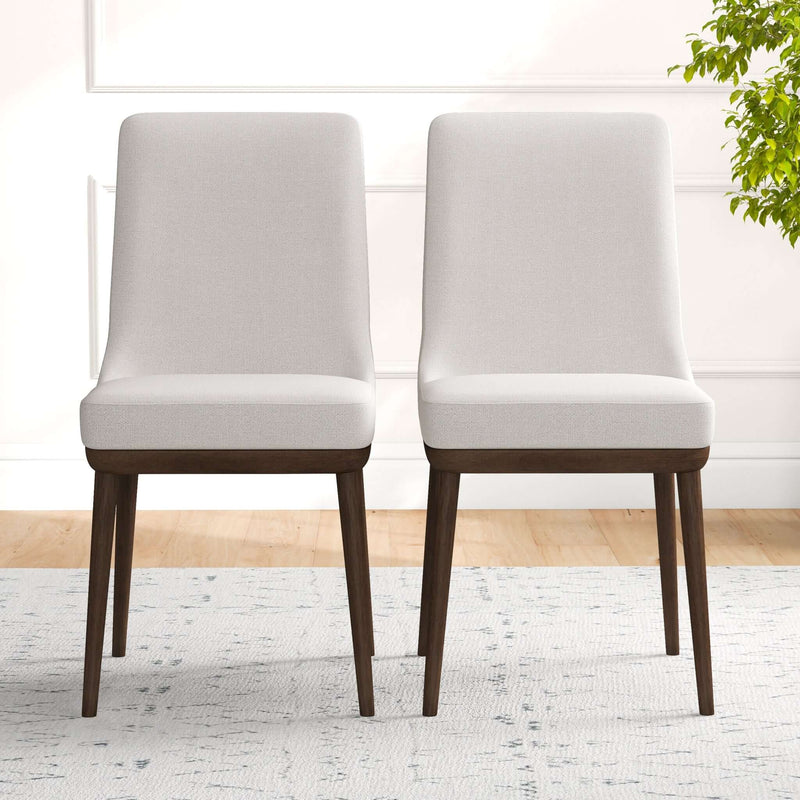 Kate Mid-Century Modern Dining Chair (Set of 2) Blue Polyester Blend