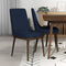 Kate Mid-Century Modern Dining Chair (Set of 2) Blue Polyester Blend