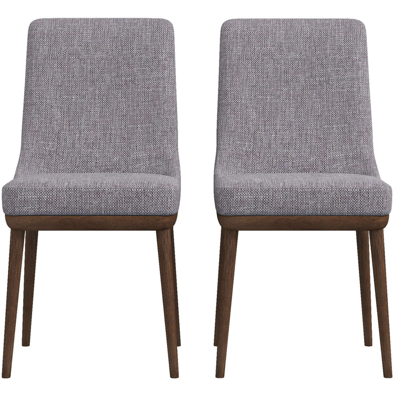 Kate Mid-Century Modern Dining Chair (Set of 2) Blue Polyester Blend