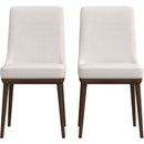 Kate Mid-Century Modern Dining Chair (Set of 2) Blue Polyester Blend