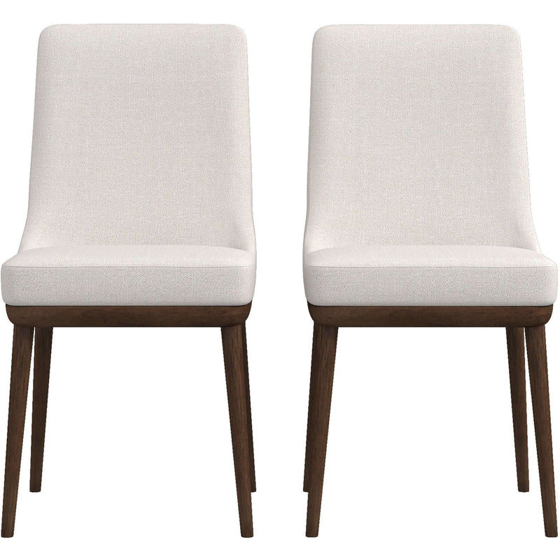 Kate Mid-Century Modern Dining Chair (Set of 2) Blue Polyester Blend