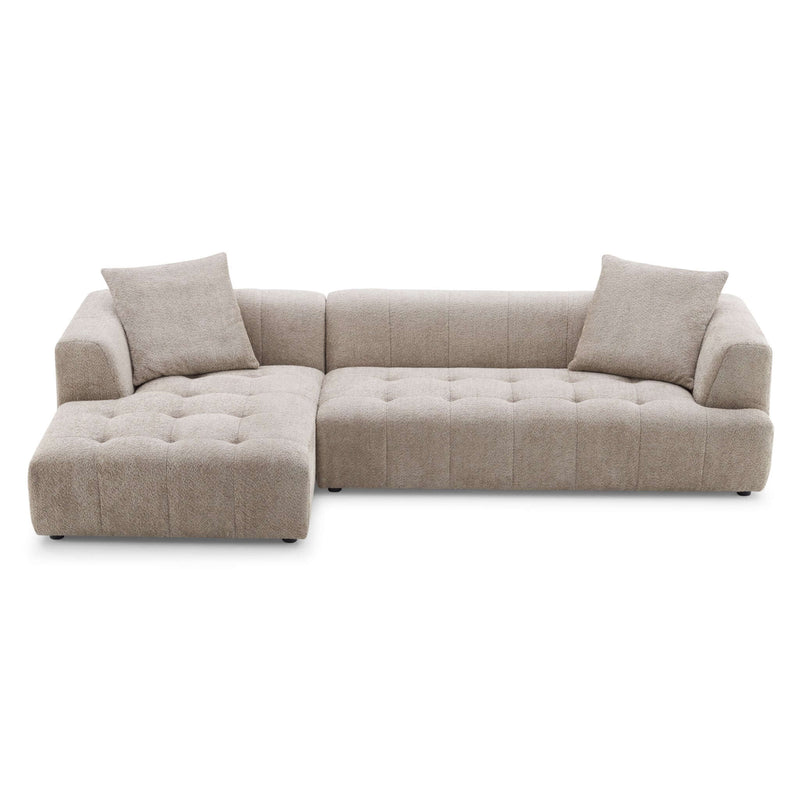 Kaynes Ivory Boucle LAF Sectional