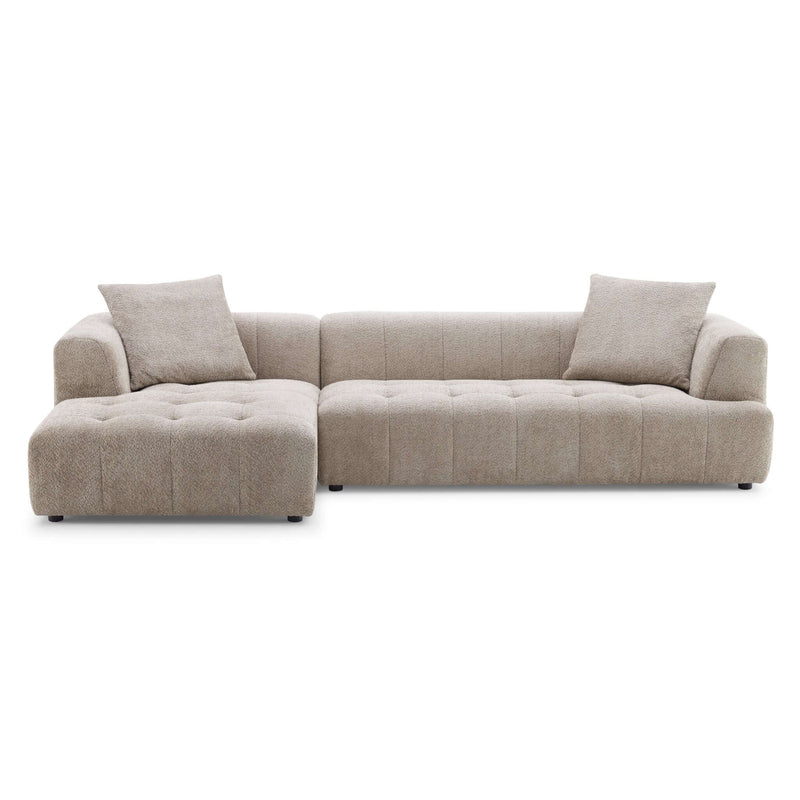 Kaynes Ivory Boucle LAF Sectional