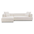 Kaynes Ivory Boucle LAF Sectional