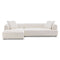 Kaynes Ivory Boucle LAF Sectional