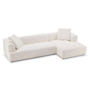 Kaynes Ivory Boucle LAF Sectional