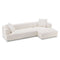 Kaynes Ivory Boucle LAF Sectional