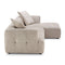 Kaynes Ivory Boucle LAF Sectional